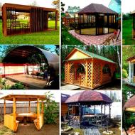 Holzpavillon zum Selbermachen: Schritt für Schritt, mit Fotos, Videos, Maßen, Zeichnungen